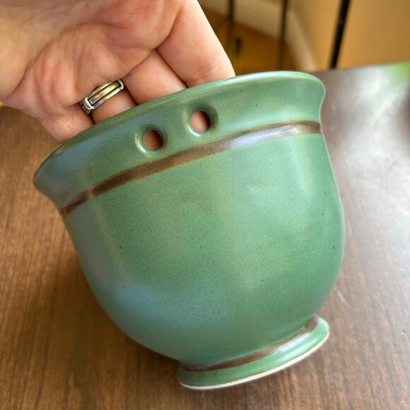 Handcrafted signed dated studio art stoneware bowl - Picture 11 of 12